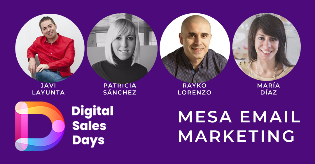 Leu_Gallardo's tweet photo. La primer mesa de hoy es de #EmailMkt en el @DSalesDays 

@javilayunta 
Patricia Sanchez
@raykolorenzo 
@MariaDiazTweet 

Van a estar disertando en la apertura de esta segunda jornada!
Conocé el resto de las mesas acá: https://t.co/VPgdaCrSmE

#DSDays21 
#MKTxCáncer https://t.co/TH5NOixxbW