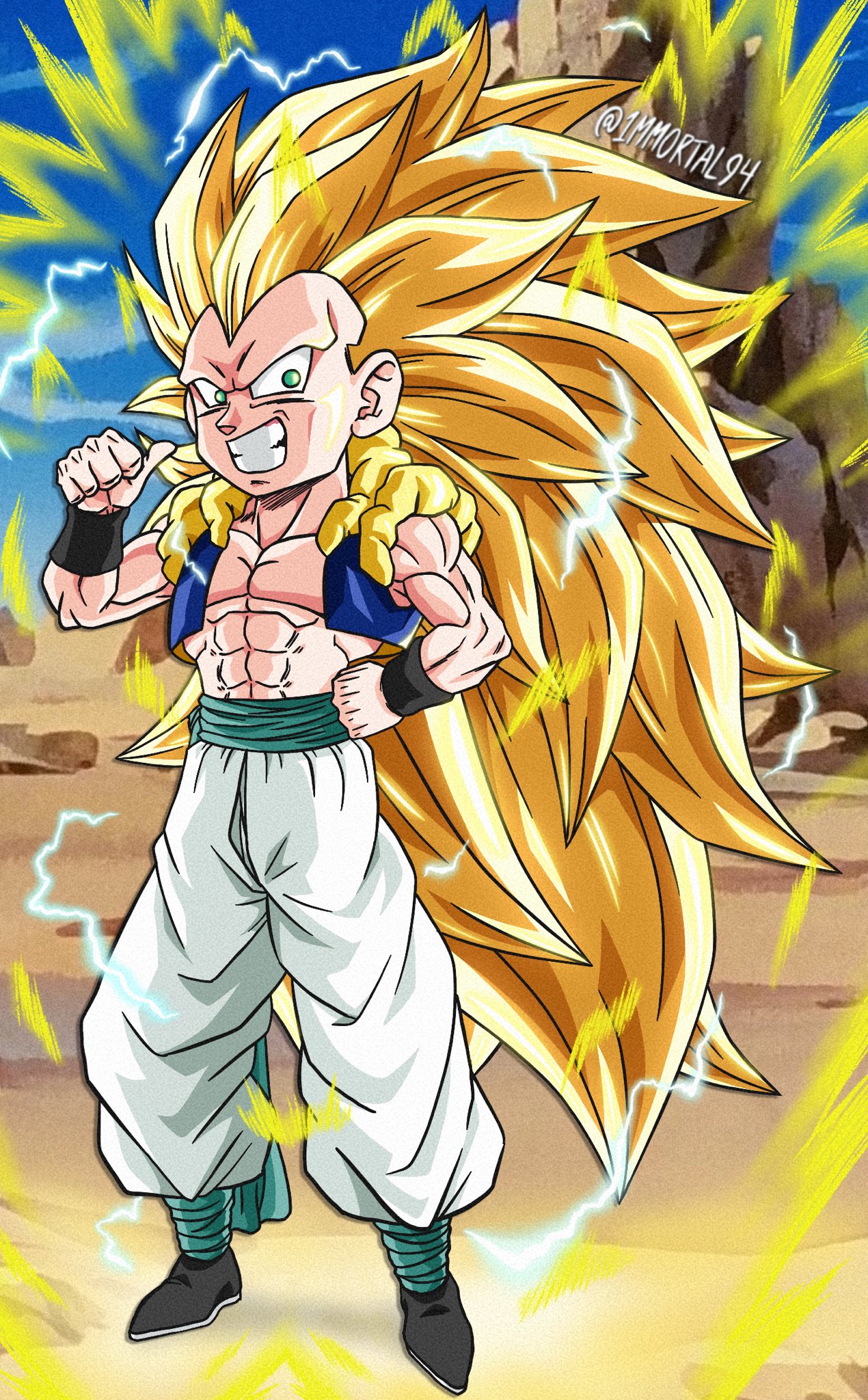 Trunks And Goten Super Saiyan 3 Fusion