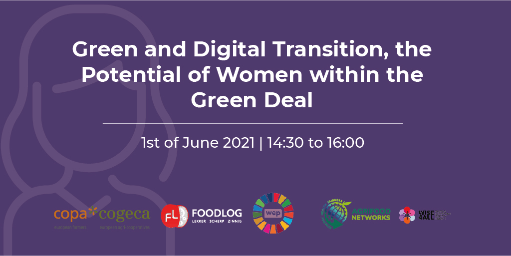 BranwenFfion's tweet image. Join us on 1st June for a webinar exploring ways to support women farmers, entreprenurs and rural women at the forefront of the green and digital transition! 
➡️foodlog.nl/afn/article/jo…