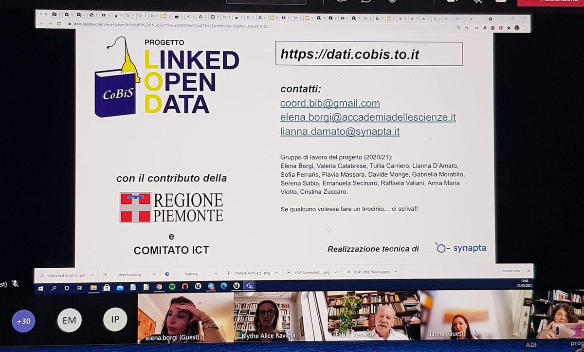 Oggi con <a href="/synapta/">Synapta</a> abbiamo raccontato il progetto #CoBiSLOD e le potenzialità di un #catalogo aumentato durante la lezione di <a href="/SimonaTurbanti/">Simona Turbanti</a> su #WebSemantico e #LinkedOpenData del Master in #DigitalHumanities dell'Università di Milano.