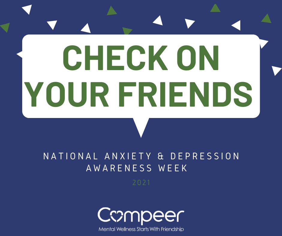 CompeerFriends's tweet image. Recognition of signs and symptoms is one of the first steps in getting the appropriate help. If you're interested in learning more,  click on the link below to take our free mental health screening brought to you by our partners at Mental Health America

screening.mhanational.org/screening-tool…