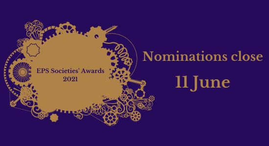 eps_unibham's tweet photo. IMPORTANT ANNOUNCEMENT📢
The nomination deadline for this year's EPS Societies' Awards has been extended till Friday 11 June - giving you even more time to nominate! Haven't nominated yet? Find out more: https://t.co/2gdEUc77WX https://t.co/CL3CwrcDXJ