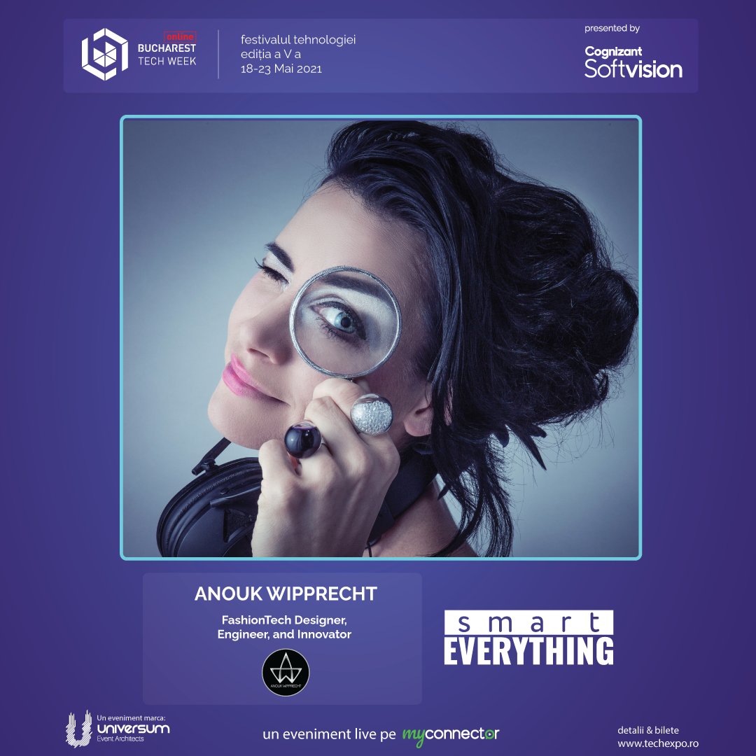 AnoukWipprecht's tweet photo. Bucharest Tech Week Talk || Today! 🎙📽🎥🎞 #Talks #Tech #FashionTech #Romania #BucharestTechWeek https://t.co/2u1r9awl4a