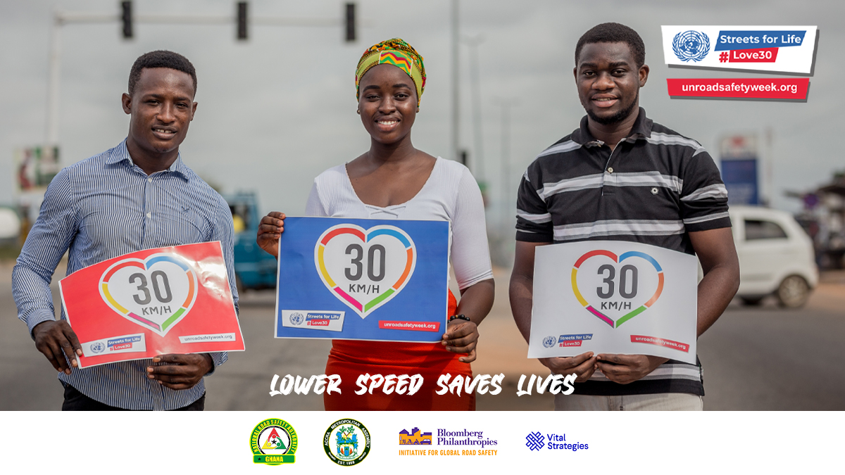 GhBigrs's tweet photo. Streets for Life unites campaigners for walkable, safer and climate-friendly streets
#StreetsforLife  
#Love30
#UNGRSW
#Cities4Health
@BloombergDotOrg @WHO @VitalStrat @UNGRSW @NRSAGhana @AccraMetropolis @KumasiMetro https://t.co/G5cN3MmeoZ