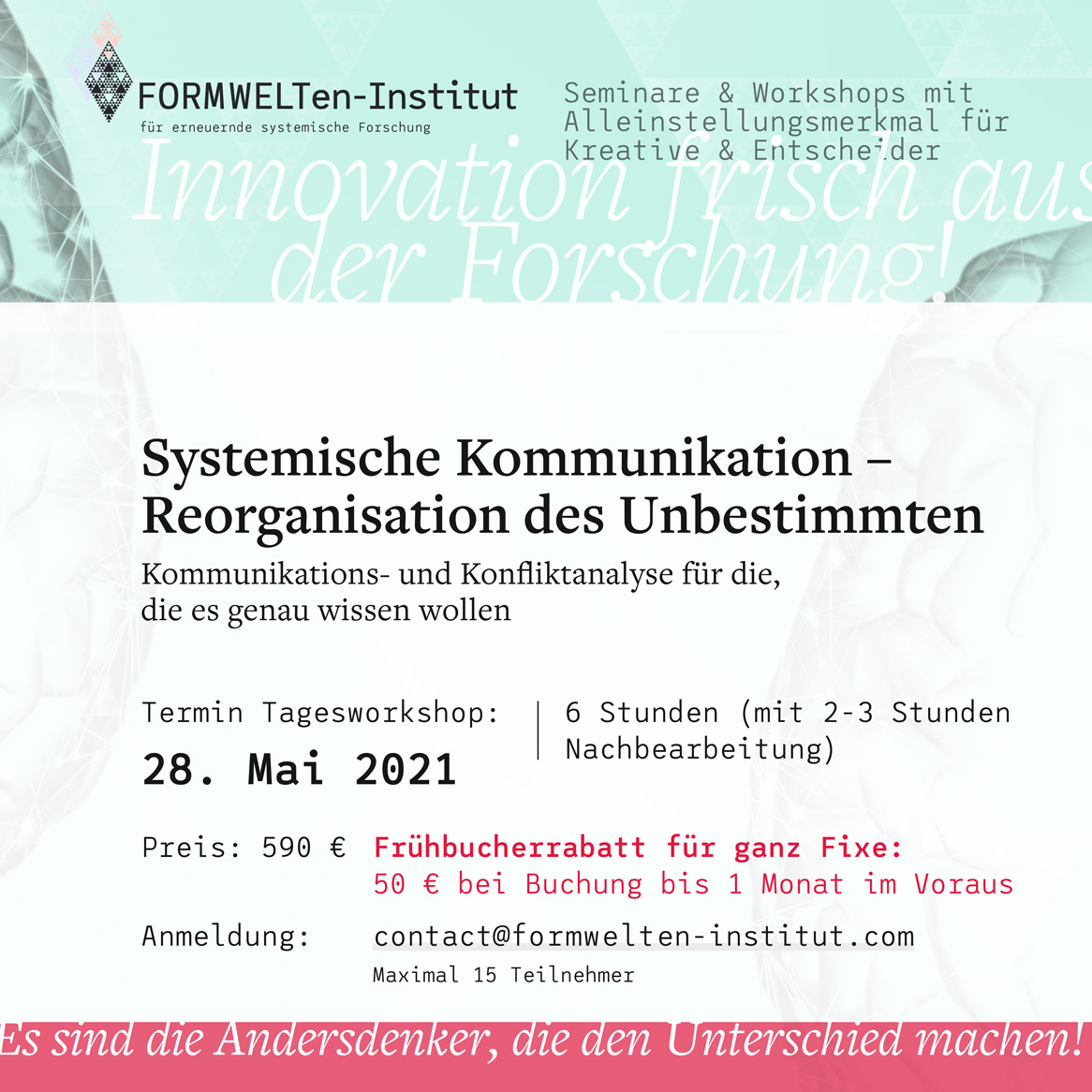 PeynGitta's tweet photo. Und es geht gleich Freitag in einer Woche weiter mit:
(3 Plätze sind noch frei ...)
Mit den Worten eines Teilnehmers: "Das ist echt ein fettes Brett, was Ihr da macht!"🤣
Anwendungsbezogene #FORMenlogik für Kommunikations- und Konfliktanalyse in Coaching, #Beratung, Organisation https://t.co/vGXg9Vab9F