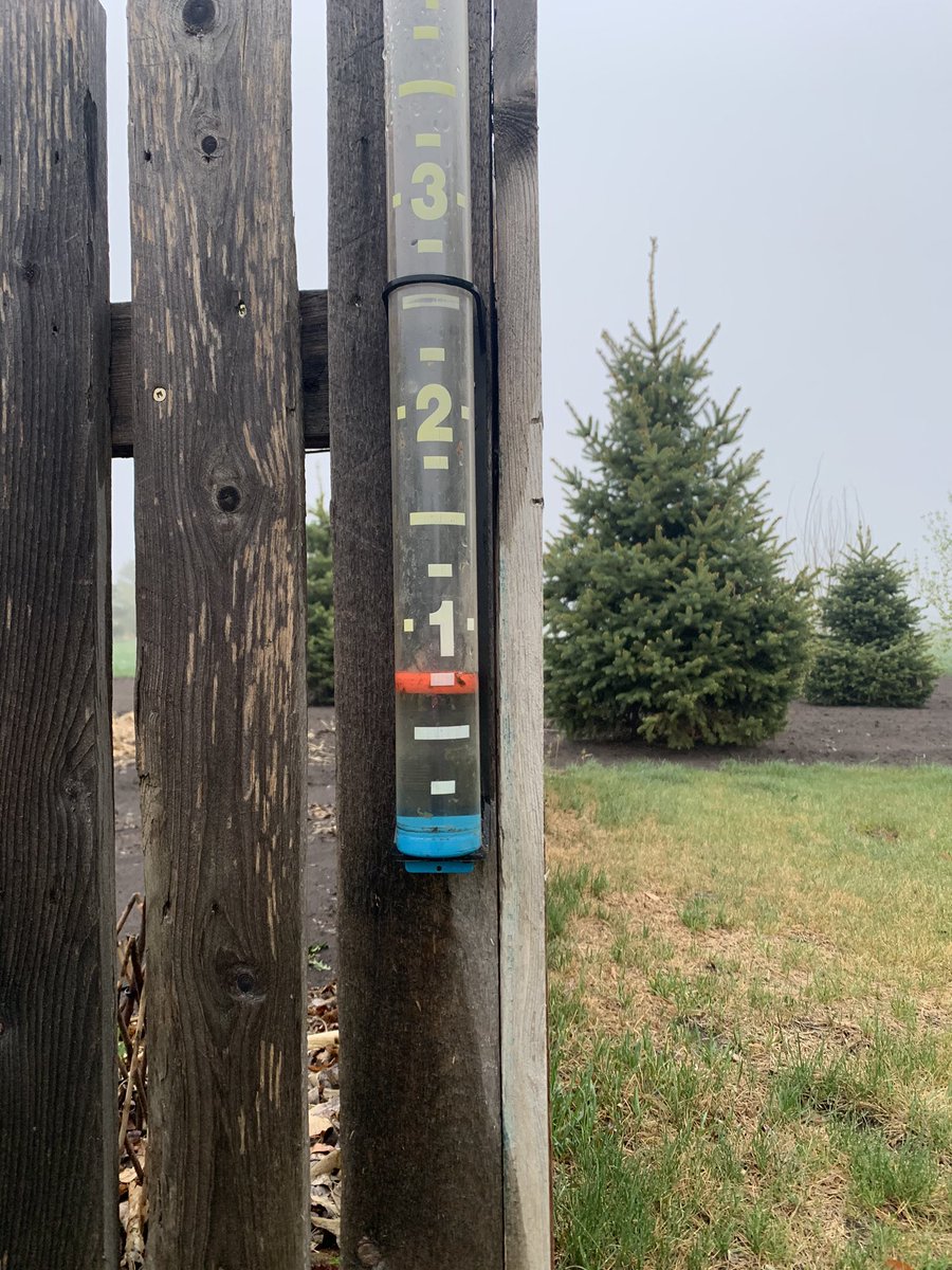 Looks like an overnight shower put us over the mark!