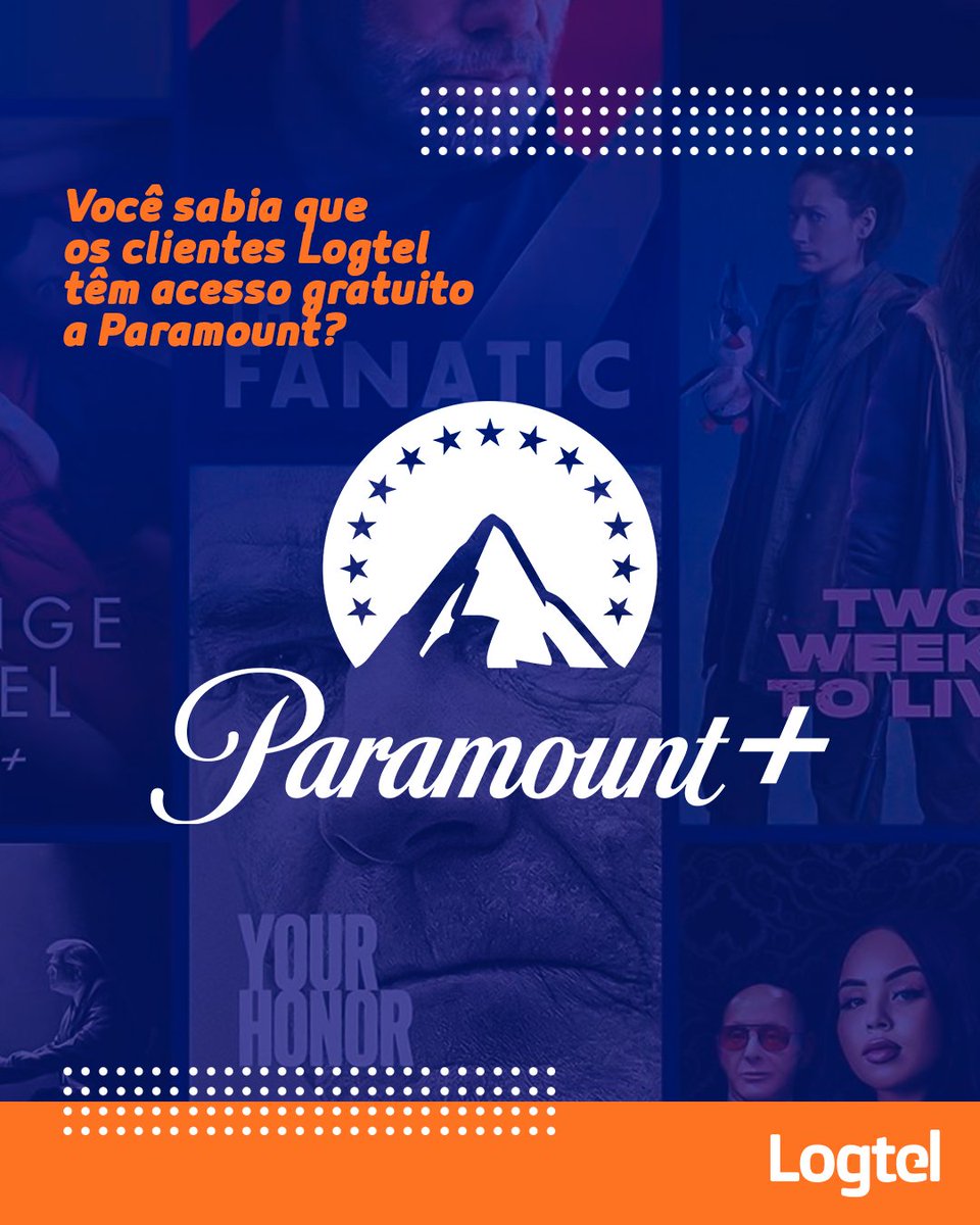 Nossos LogMores tem acesso a um dos maiores estúdios de filmes dos EUA, a Paramount. São diversos filmes, séries e desenhos. Você não paga nada a mais por isso, basta fazer o download do app Paramount+ no seu computador ou smartphone e realizar o login.