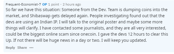 i_am_geronimo_'s tweet photo. @elonmusk  Name a better scam than SHIBA INU ? 

 🤣😂🤣😂🤣😂💸💸💸💸💸💸💸💸

#shibainu  #SHIBARMY #ShibaSwap #scamcoin #scammers #BitcoinCrash #BitcoinCrashed #cryptocrash #cryptocurrency #cryptotrading #CryptoNews https://t.co/ayQqm8tUr9
