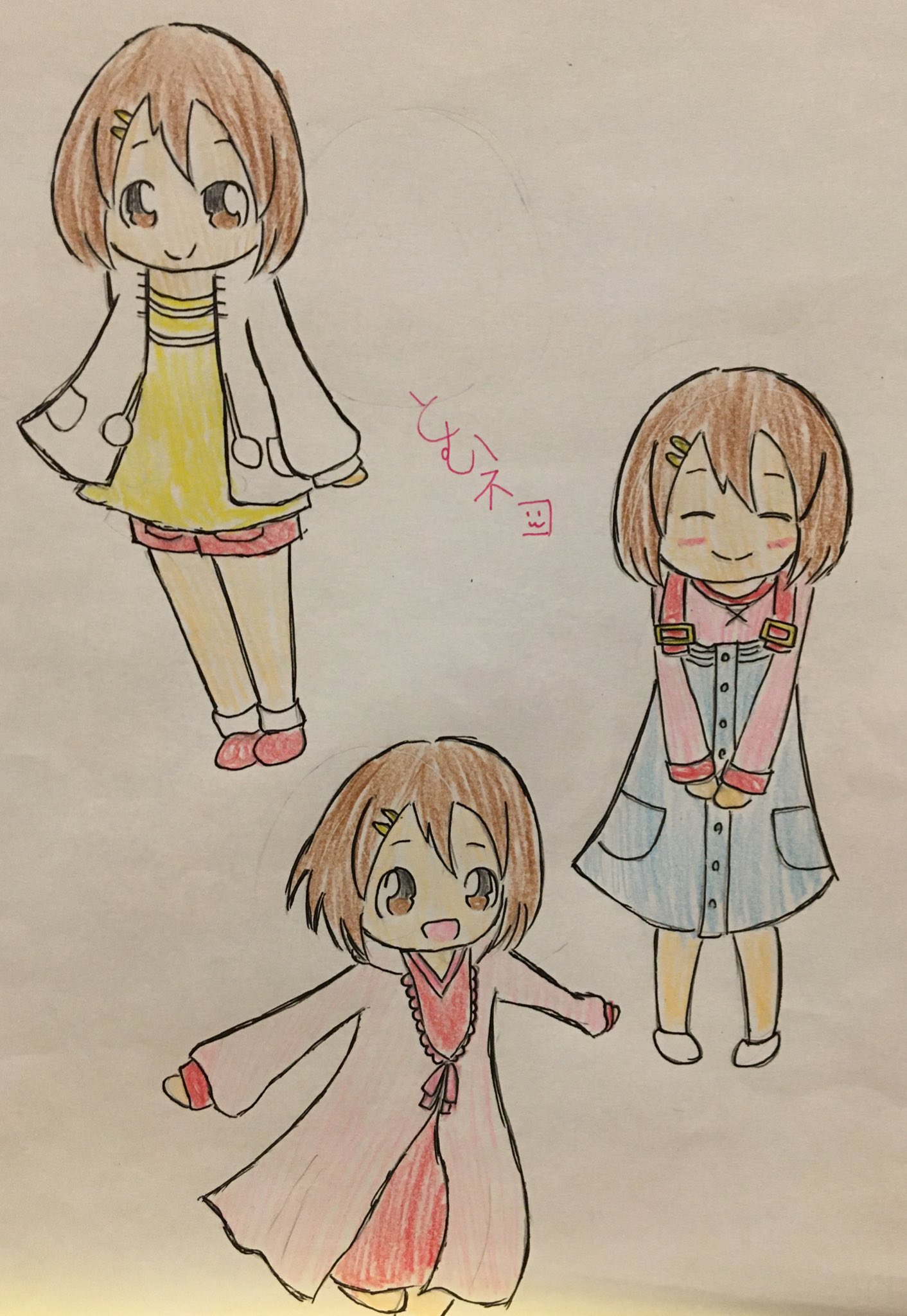 とむネコ ㅅ いいねの数だけ平沢唯が服を着替える けいおん 1 3着目 一期2話 楽器 より このお話の唯はザ 可愛いって感じの私服i 個人的にはピンクの服が好き ᵕ T Co Myrq7eshro Twitter