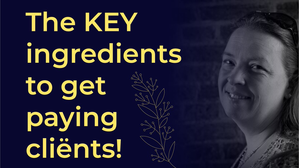 SaskiaBeeldman's tweet photo. The KEY ingredients to get paying clients! https://t.co/k4nmJmbPhu https://t.co/13o3tD8JnN