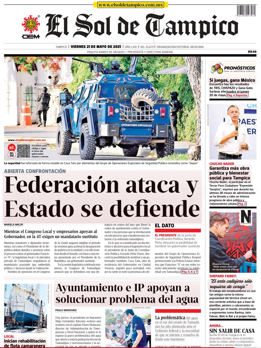ajimac's tweet photo. Para entender minuto a minuto lo que pasa en Tampico, su gobernador y su posible desaparición de poderes hay que leer https://t.co/L0VQvFid44 https://t.co/4HmzUdhb9M