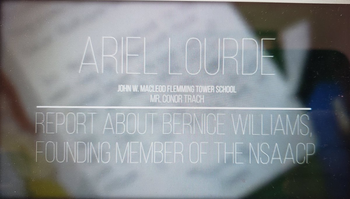 Congratulations/Félicitations to my amazing student Ariel who received honorable mention for her submission to the delmore "buddy" daye learning institute 15th annual N.S History Challenge. Je suis très très fier de cette élève pour ses efforts !!! <a href="/JWMFT1/">JWMFT</a> <a href="/JWMFT_Admin/">Emily Quigley</a>