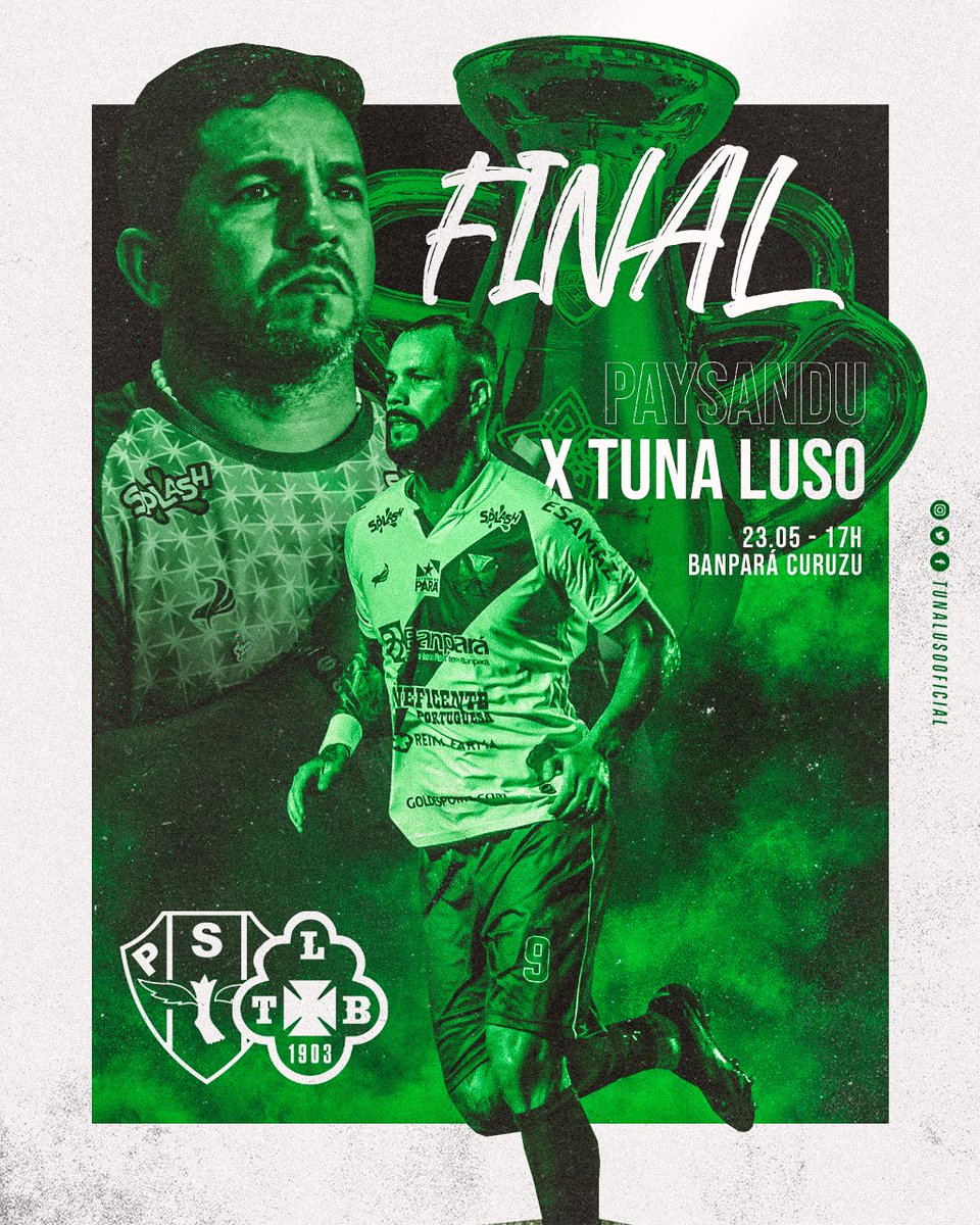 AGORA É FINAL🏆🦅!
.
.
Domingo às 17:00h, Tuna Luso Brasileira enfrenta o Psc na curuzu no segundo jogo da final do campeonato paraense 2021. 
.
.
CONTAMOS COM A TORCIDA DE VOCÊS!
.
#aguiadosouza 
#elitedonorte 
#PSCxTLB