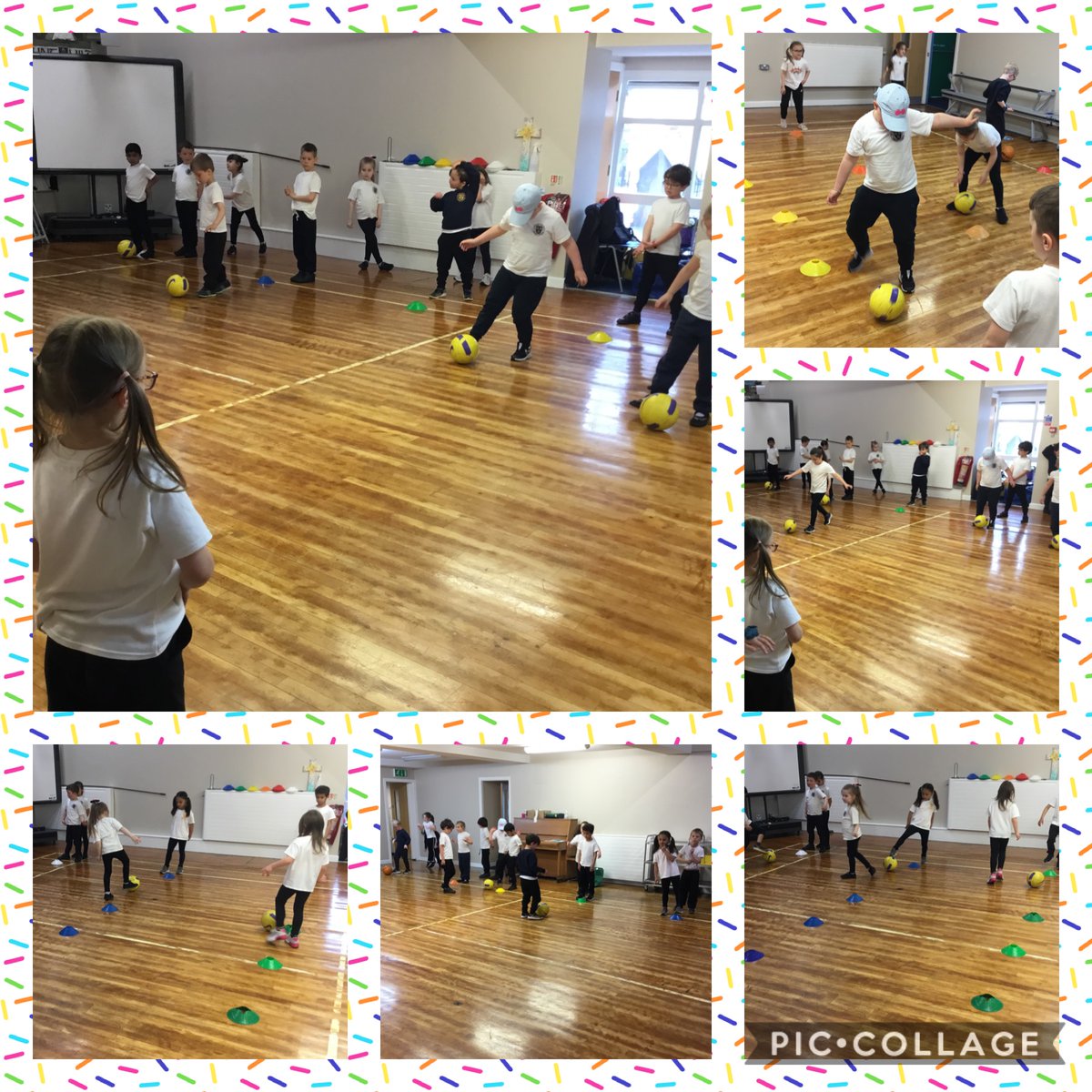 StHildasBury's tweet image. Year 1 worked very hard during their PE session with Coach Connor this afternoon. They had lots of fun using the football to practise their passing and dribbling skills. @connor_edstart