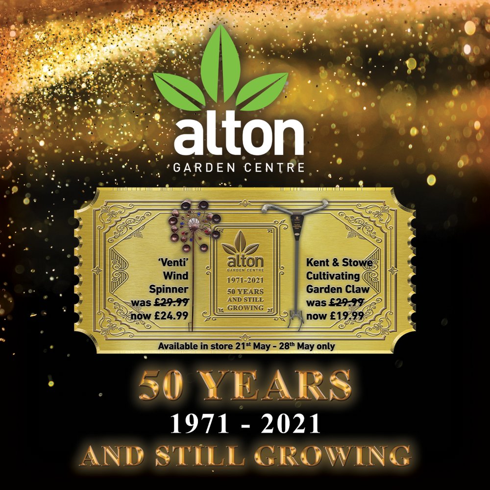 Introducing our twelfth weekly Golden Ticket offer! This week, a double offer!

Venti Wind Spinner - £29.99 now £24.99
AND
Cultivating Claw - £29.99 now £19.99

To celebrate our Golden Anniversary we are bringing you great new offers every week, for 50 weeks. So watch this space!