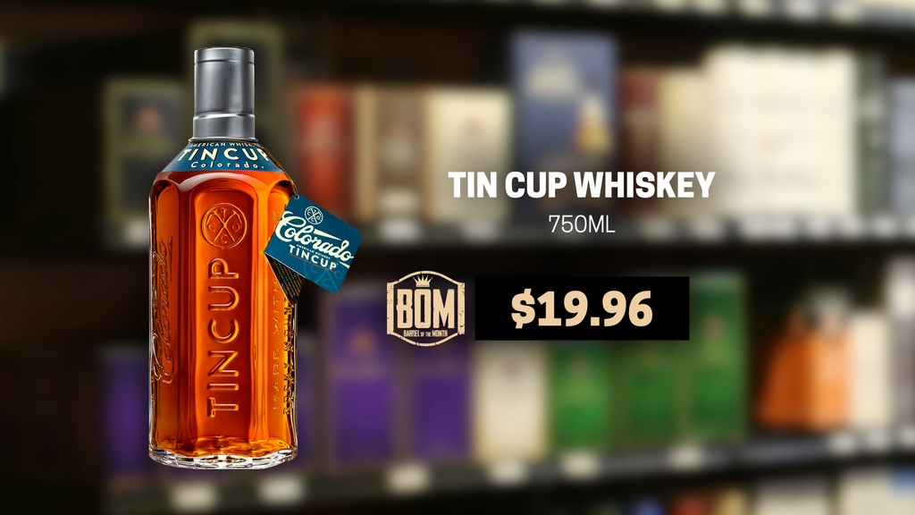 Crown Liquors on Twitter "Tin Cup whiskey is a classic American whiskey with a bourbon profile