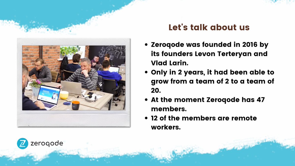 zeroqode's tweet image. Let’s talk about us 😸 Ever wondered what’s the size of Zeroqode’s team or how was it formed? Well grab your popcorn and have your very own mini sneak peek.😄🍿
#nocode #zeroqode #nocodeplatform