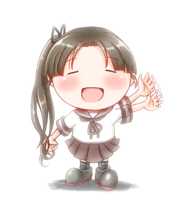 #画像を4枚晒したらrtがきてフォロワーがぶわーって増えると聞いて 
#まんまる艦
駆逐艦(?)のみなさん 