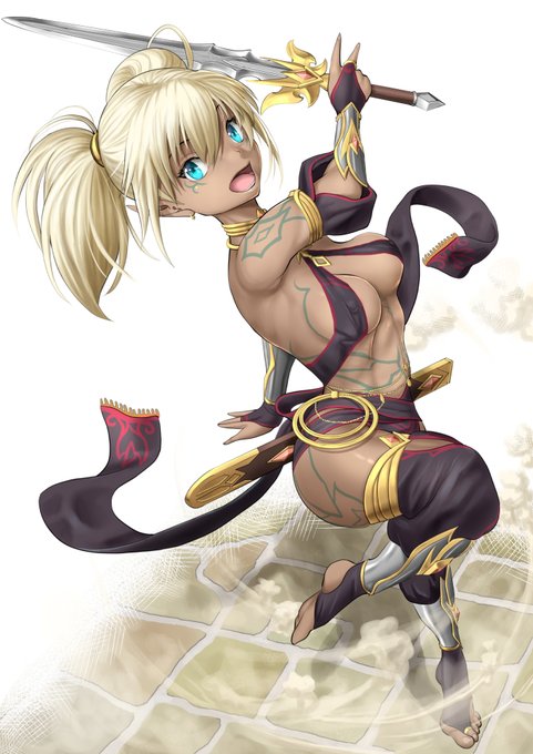 skeb納品のソードダンサーちゃん!!(ご依頼者様のOC)
Thank you for your request !! 