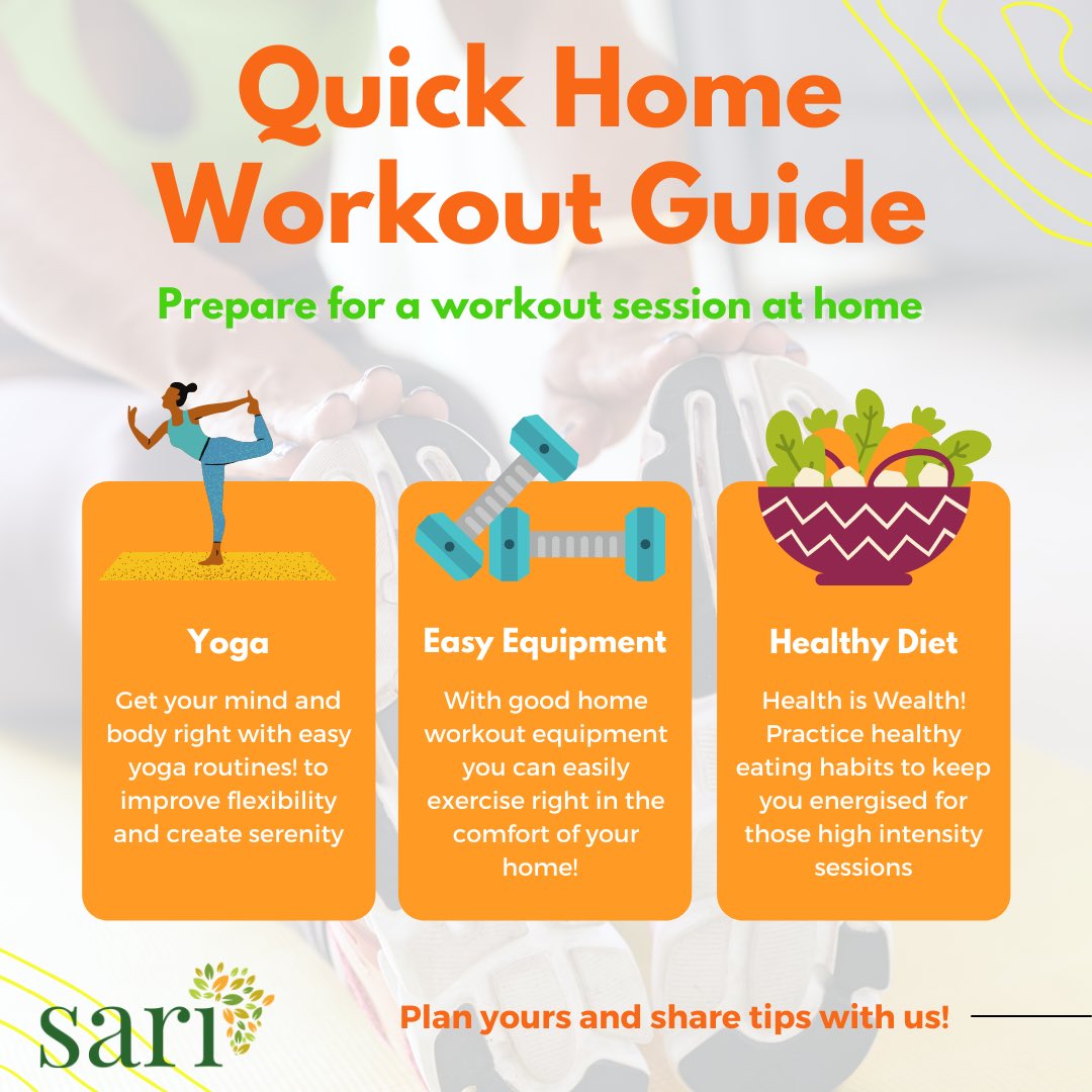 sari_teas's tweet photo. It's time to burn some calories the #fun way! Dust off your gym-wear and join us as we start our weekend with some creative home workouts! 

P.S: Don’t forget cool off with a refreshing bottle of our Iced Teas! 🧡✨ https://t.co/jwR8OTlZND