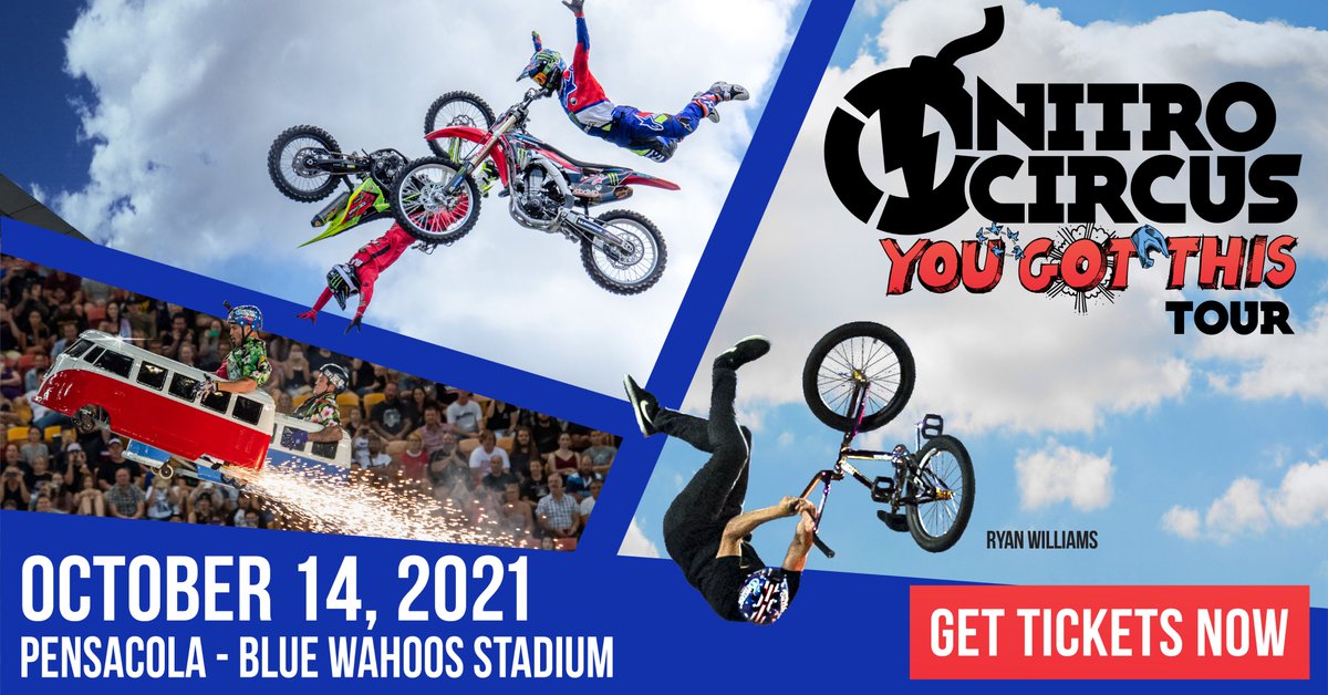 BlueWahoosBBall's tweet photo. Nitro Circus tickets are ON-SALE NOW!

Get your seat for high-flying, action-packed excitement at the ballpark: https://t.co/7cUbrEd7jY https://t.co/sOQJA0kGSY