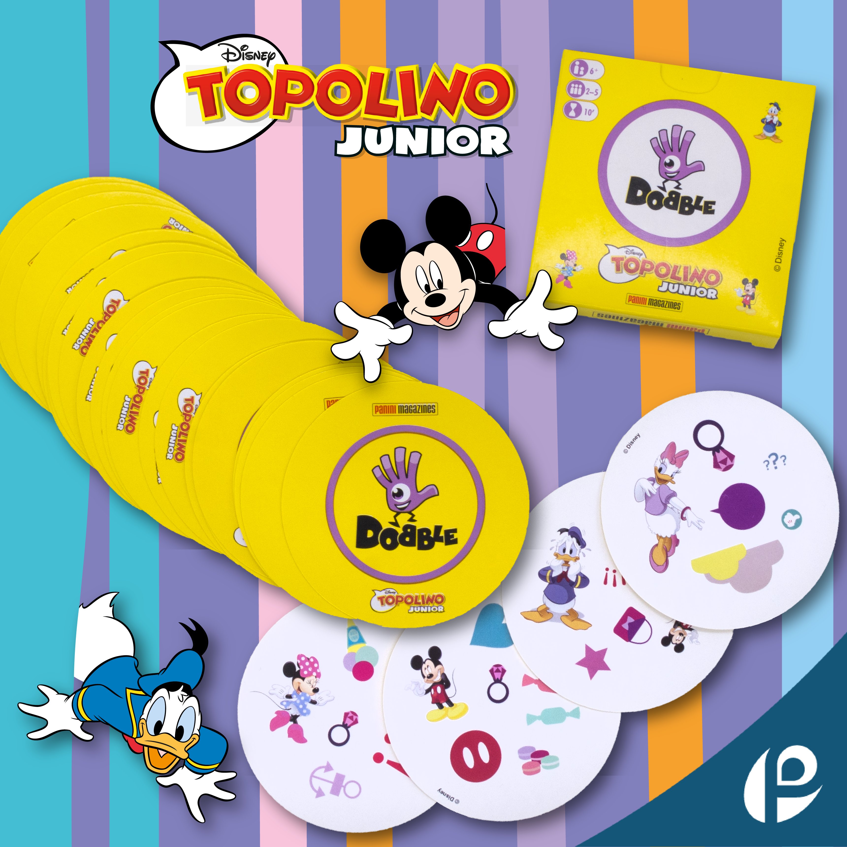 Pea&Promoplast on X: The famous board game @Dobble in a special version  for @topolinomagazine developed and produced by P&P for @panini_comics in  collaboration with @disney . #wemoveyourbusinesstroughemotions  #topolinojunior #dobble #disney #panini