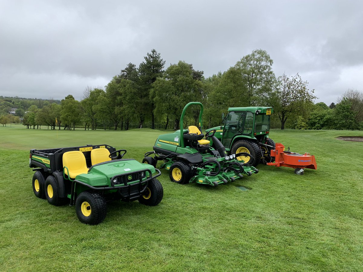 bencookATT's tweet photo. Today’s delivery of a gator, rough mower and blower, even managed to get a break in the weather @JohnDeere @WiedenmannUK https://t.co/lLmES6X8Ce