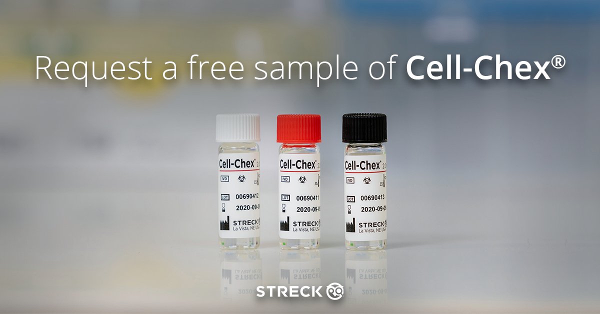 StreckLLC's tweet image. See the Cell-Chex difference by requesting a free sample! Cell-Chex is a manual cerebrospinal and body fluid control with RBCs and WBCs stabilized to resemble patient samples. See the difference at streck.com/samplecellchex.
#cellchex #bodyfluidcontrol #biomed #streck