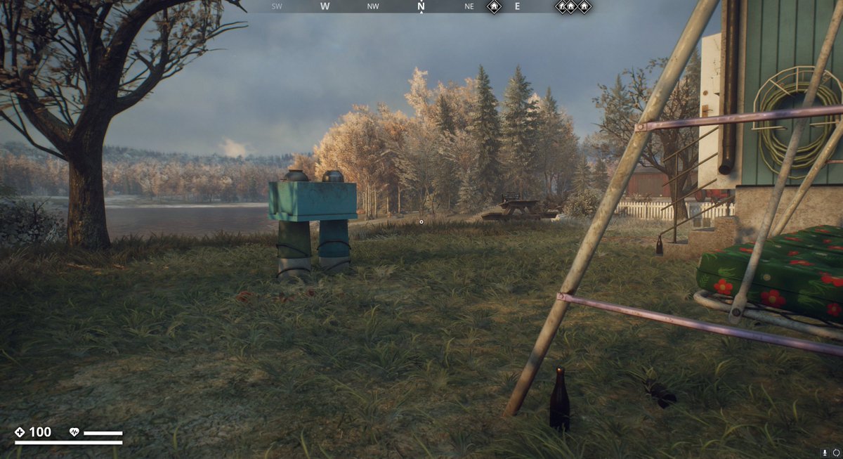 gardfors's tweet photo. One of the first locations I made for #GenerationZero was this party house and I still love to make party scenes. Feels like they lend themselves so well to #EnvironmentalStorytelling People can behave a bit different. Like sit too close or make little figures out of everything😁 https://t.co/7qAgp2UAaY