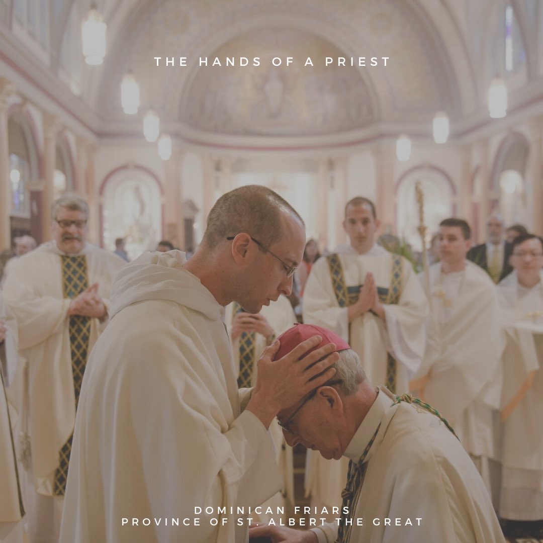 preachingfriars's tweet photo. This weekend we celebrate the Ordination of three men to the priesthood of Jesus Christ. 

Three more pairs of hands which will bring healing and hope and the Eucharist to those they minister to at the altar. 

How have their lives, hands, and hearts brought you hope and healing? https://t.co/jI4qaWr9ex
