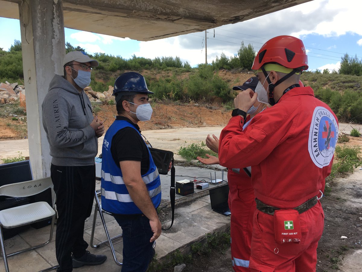 CURSOR_H2020's tweet photo. @CURSOR_H2020 is developing a #SearchandRescue Kit to support #firstresponders https://t.co/KWruuli6C5. 

Great Field Test in Greece today - we have successfully tested our Information &amp; Communication Technology in a realistic environment for the first time @HRTAttica @IccsNtua https://t.co/4pbWZ0lF8E