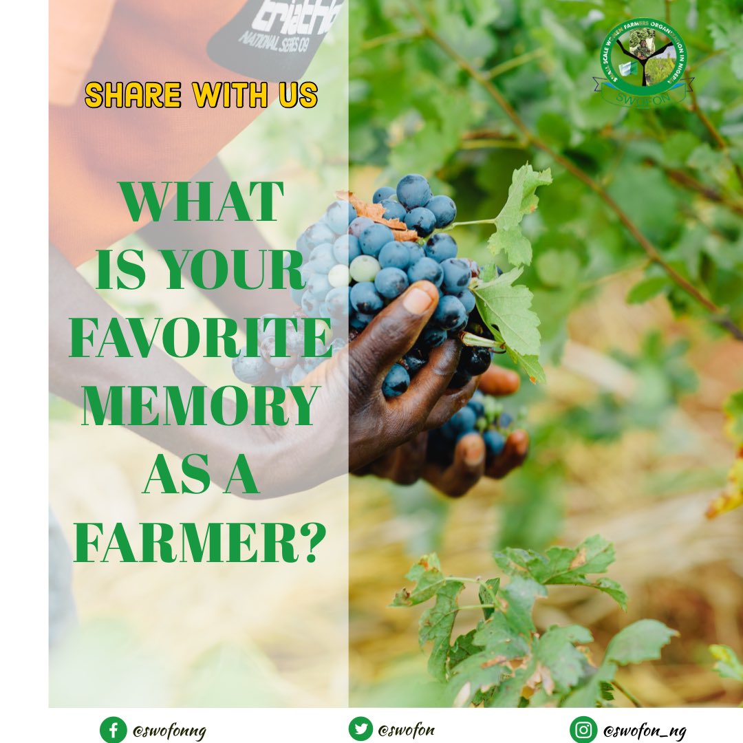 swofon's tweet photo. We are great listeners.
We would love to hear all about your favorite memory since you became a farmer. Weβll share the best story on our page and story.
Use the #swofon in the comments. https://t.co/LjvC5SpuFp