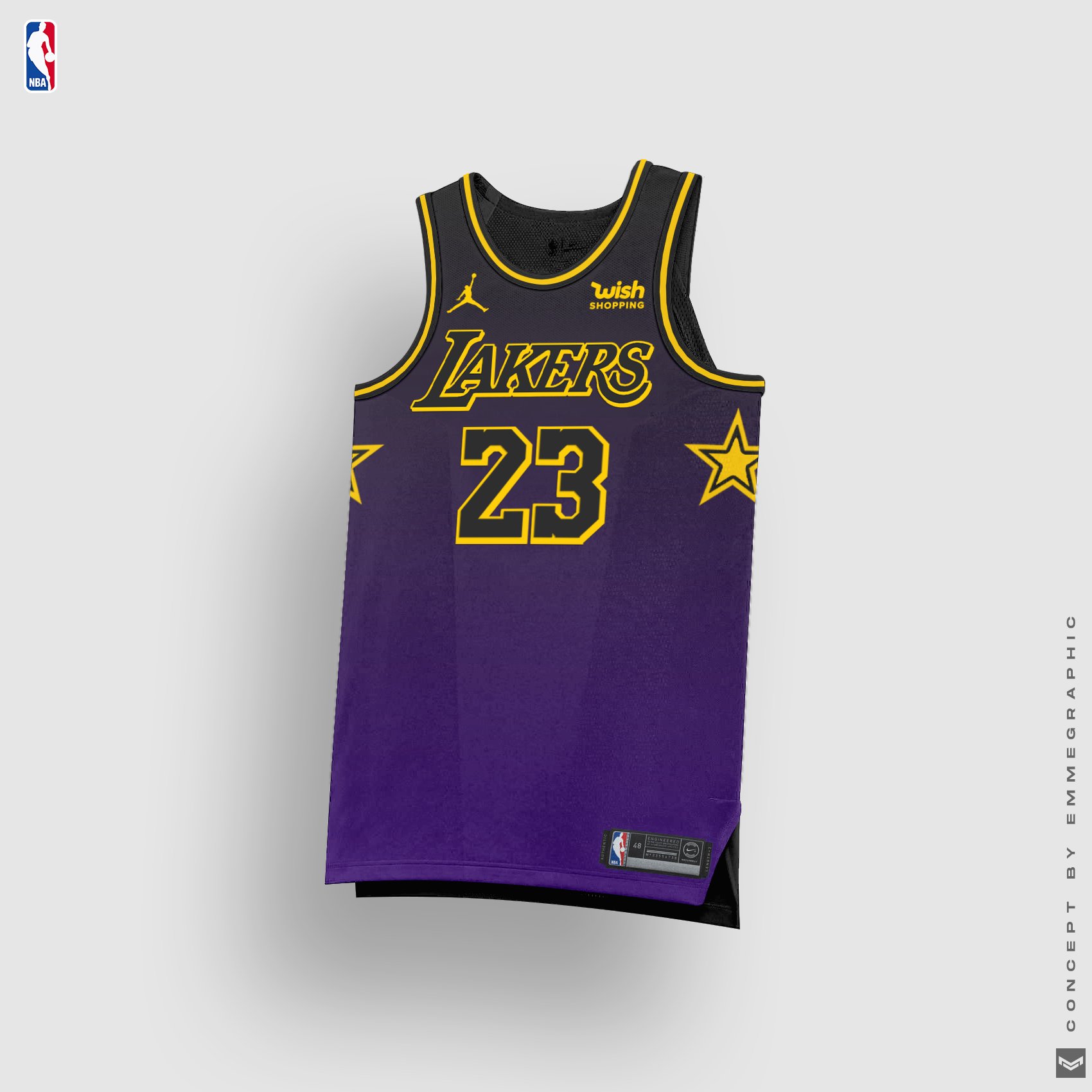 Lakers City Edition Jersey concept. Any feedback? (IG and Twitter:  @emmegraphic) : r/lakers