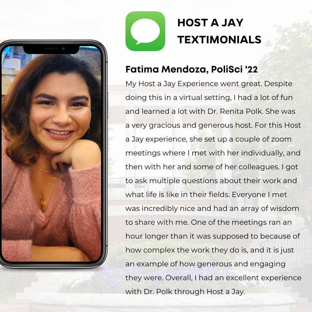 lifedesignjhu's tweet image. Celebrate #semestersuccess with our students! Read Fatima Mendoza&apos;s Host a Jay Shadowing Experience with Dr. Renita Polk at the California State Senate
