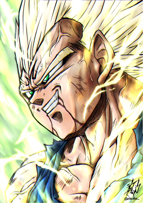 「.....いまはいい気分だぜ...」
#ドラゴンボール #イラスト 
