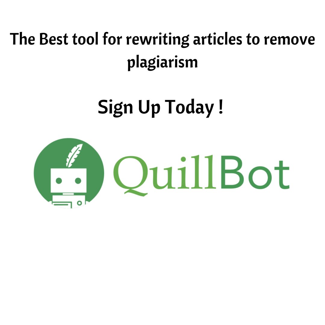 IOT_Nomad's tweet image. Sign Up: Quillbot.com/?rfsn=5463076.…
#Paraphrasingtool #Summarizingtool #articlerewriter  
DISCLOSURE: This content contains affiliate links, which means that if you click on one of the product links and make a purchase, I’ll receive a small commission.