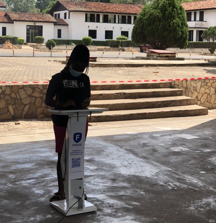 focasscore's tweet photo. @UnivofGh’s Akuafo Hall, Annex A is the first in the country to deploy a digital terminal platform for elections. The hall is testing an E-voting system on a digital terminal to obtain insight into its potential application in Ghanaian elections. Powered by @focasscore https://t.co/pvlYzARBIy