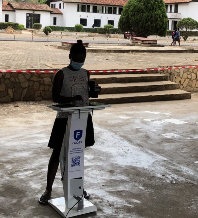 focasscore's tweet photo. @UnivofGh’s Akuafo Hall, Annex A is the first in the country to deploy a digital terminal platform for elections. The hall is testing an E-voting system on a digital terminal to obtain insight into its potential application in Ghanaian elections. Powered by @focasscore https://t.co/pvlYzARBIy