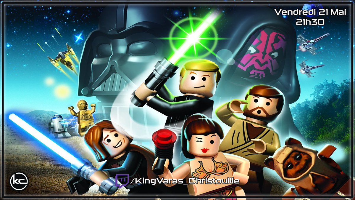 Hey tout le monde ! Ce soir à 21h30 on se retrouve pour la suite de Lego Star Wars, en espérant que la Force soit avec nous !
twitch.tv/KingVaras_Chri…