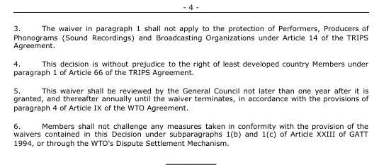 21 May 2021: 62 WTO members submit revised proposal on a waiver from certain provisions of the TRIPS Agreement for the Prevention, Containment, and Treatment of COVID-19 #TRIPSWaiver keionline.org/36235
