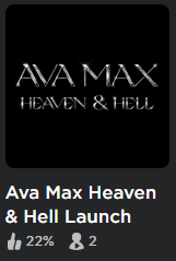 Rblx_Reporter's tweet photo. The Roblox Event 'Gucci Garden' is now competing with 'Ava Max Heaven &amp; Hell Launch Party' for the most disliked Roblox Event.
Ava Max Heaven &amp; Hell Launch Party is on 22%, and Gucci Garden is on 31%.
#roblox #robloxdev #robloxleak #MetaverseChampions #SparksKilowatt #FeyYoshida https://t.co/tJhY4EVUBR