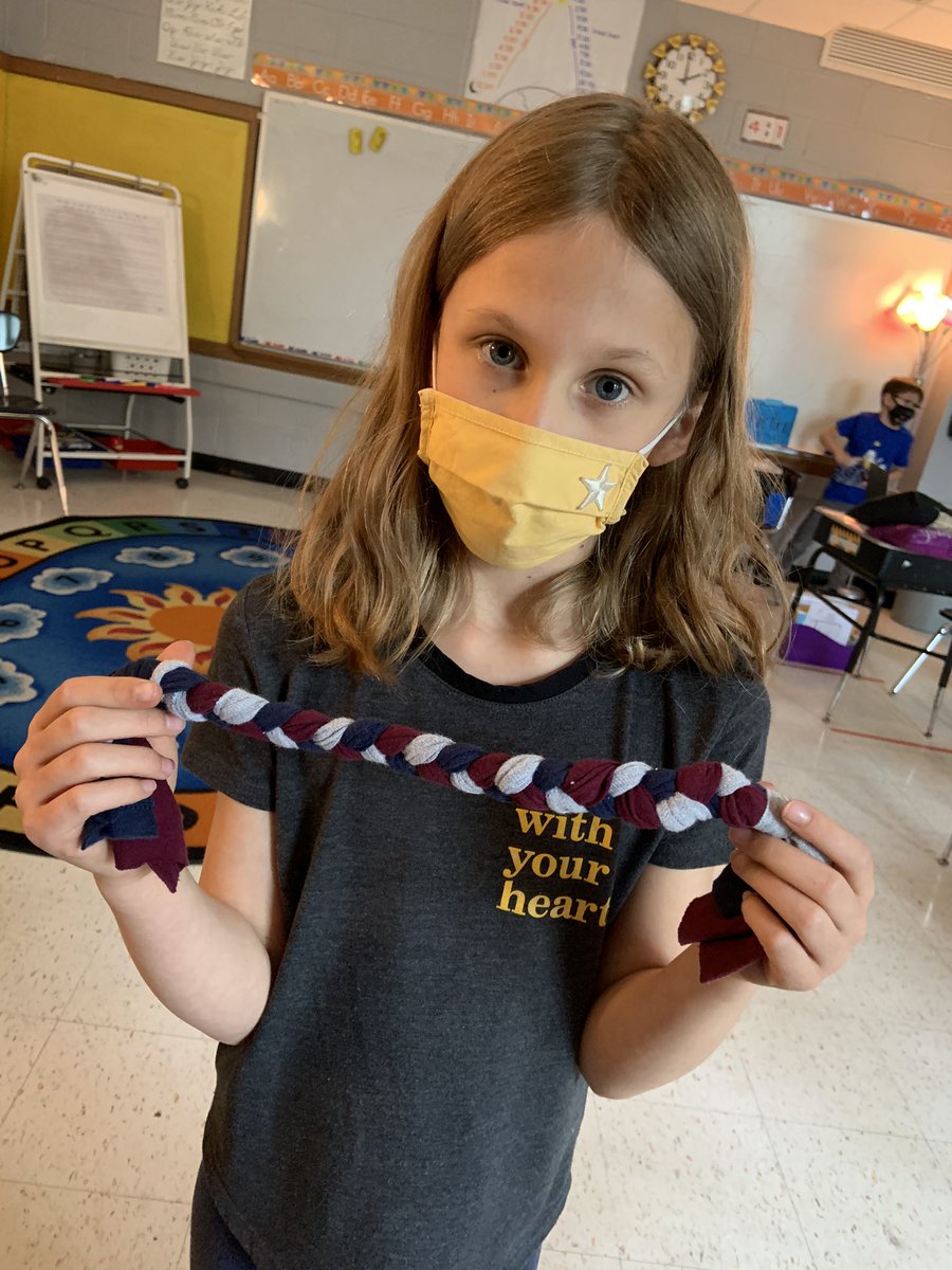 MrLeviSmith's tweet photo. Today, #isd2ndgrade @lufflions finished the #isdstrong #ODOB Fenway and Hattie by @victoriajcoe. We made homemade dog toys out of old T-shirts to donate to the local animal shelter. We feel proud, accomplished, and inspired! #luffpride https://t.co/Mffxg9CmoG