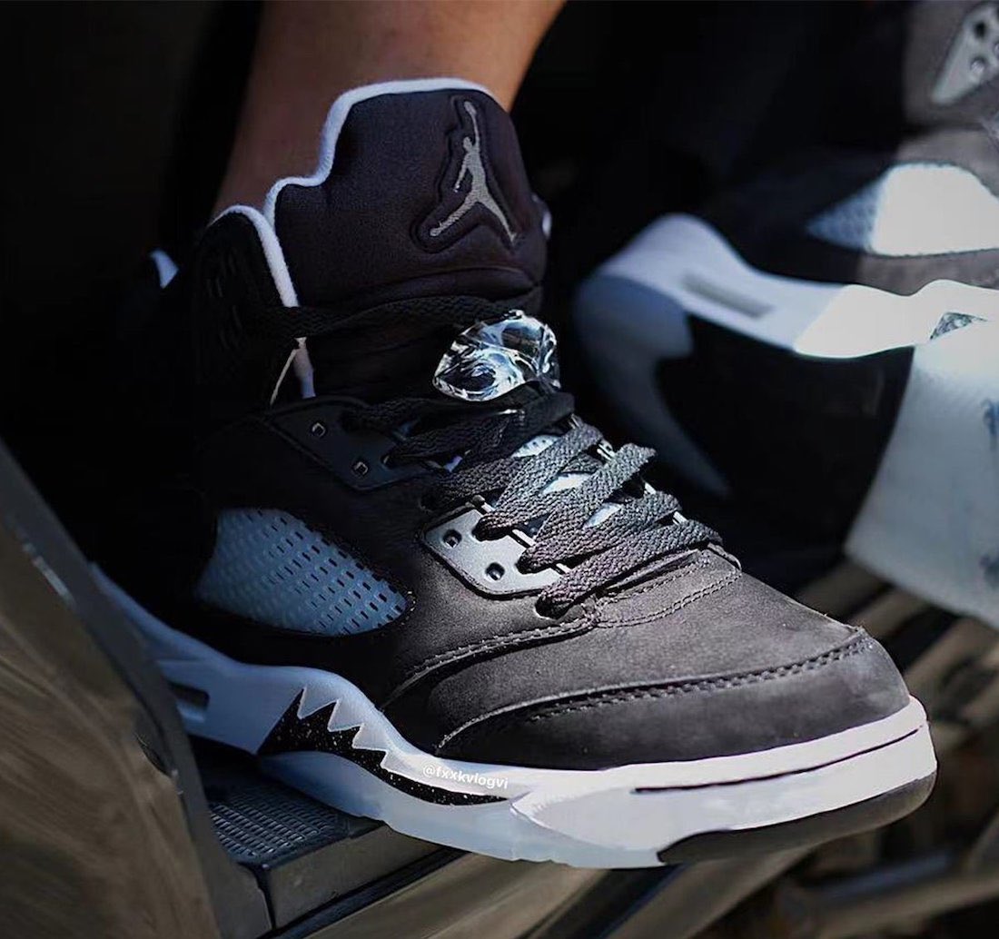 air jordan 5 oreo on feet