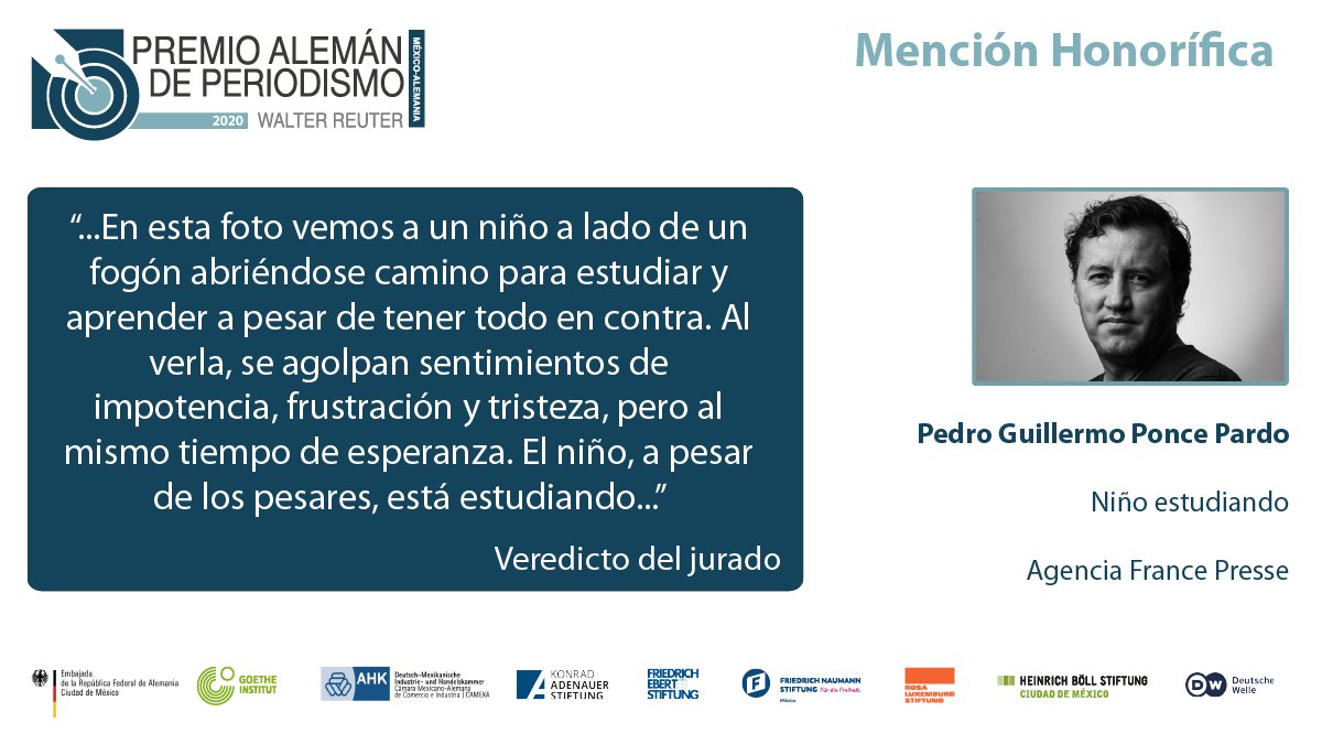 premioreutermx's tweet photo. El jurado del #PAPWR2020 decidió entregar una mención honorífica a @PPardo1 porque con su fotografía nos muestra la lacerante desigualdad que sigue imperando en nuestro país y porque nos hace recordar el gran trabajo fotográfico de #WalterReuter.
➡️https://t.co/nWGbAD0uMc https://t.co/6L1huvSjNV