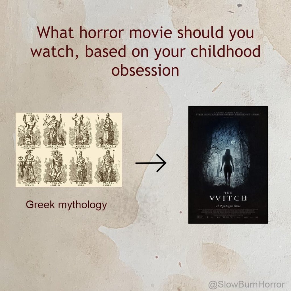 SlowBurnHorror's tweet photo. Any suggestions on what other childhood obsessions I could have used? https://t.co/zSSG1SBfKF