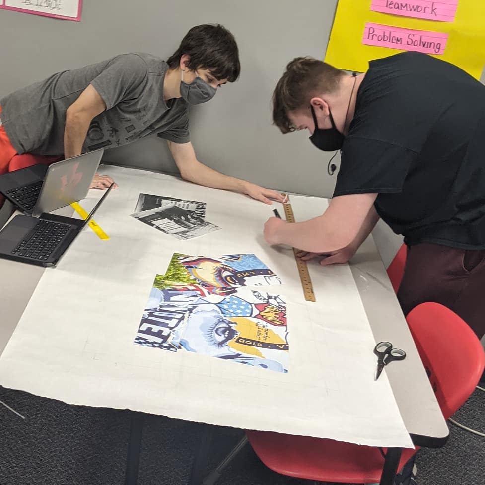 JillWebs's tweet photo. I was so sad when my ceiling tile project was cut off last year because we all went remote. So excited for this year's additions to the ceiling... Social Justice Game Changers! Coming soon! #sschat #kseschat #crazyPLN #tlap
#myfavoriteproject #ceilingtilehalloffame #maizehigh 🦅 https://t.co/VvGjpsubvi