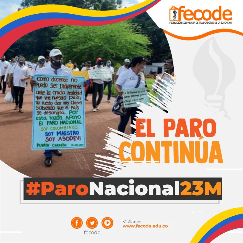 El paro continúa, por educación, salud y trabajo digno para todos y todas #ParoNacional23M
