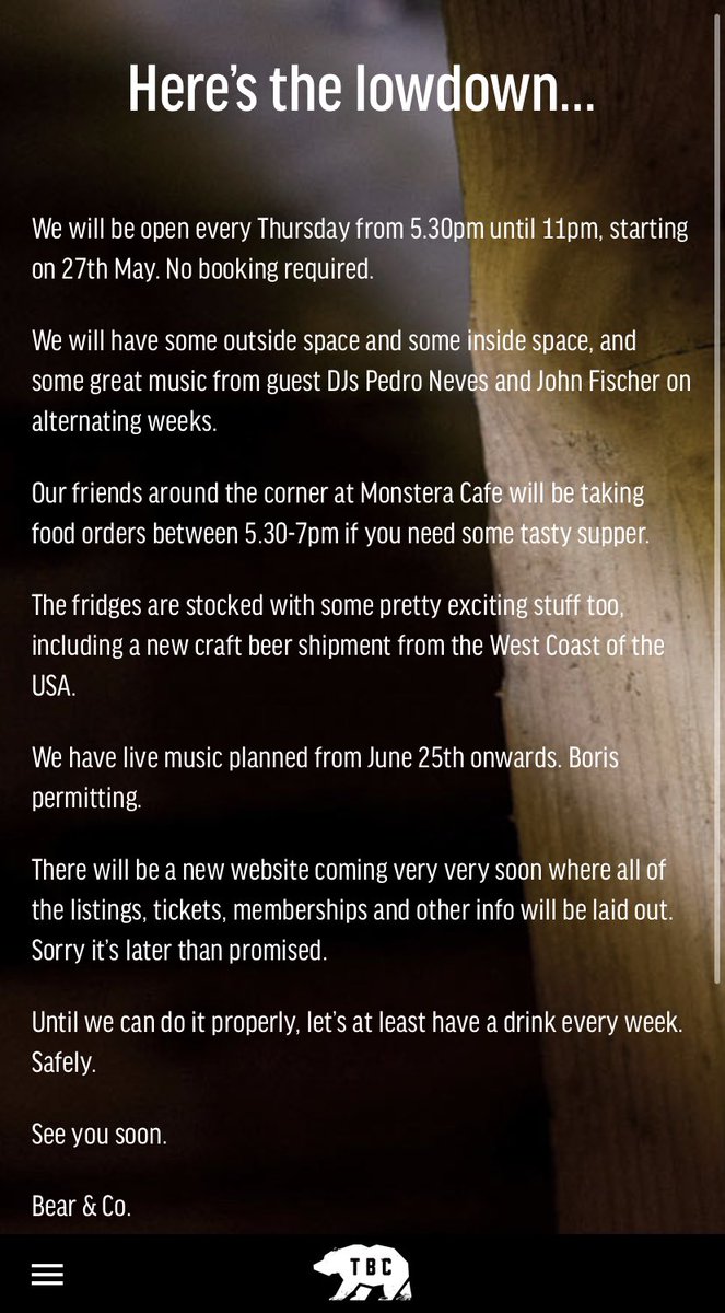 buyyourself's tweet photo. Myself and Pedro will be playing tunes down @the_bear_club every Thursday! Best thing is you can get your dinner from Monstera at the same time?!
#luton #thebearclub https://t.co/LqdBaY0EbC