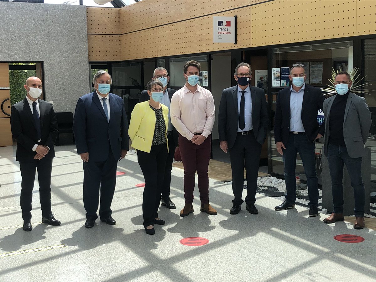 BJoncour's tweet image. Présence cet après-midi à Plélo à l’invitation du Maire, Jérémy Meuro, pour inaugurer la #MaisonFranceServices, qui relève du dispositif national permettant de réunir sur le même site des services diversifiés accessibles à la population.