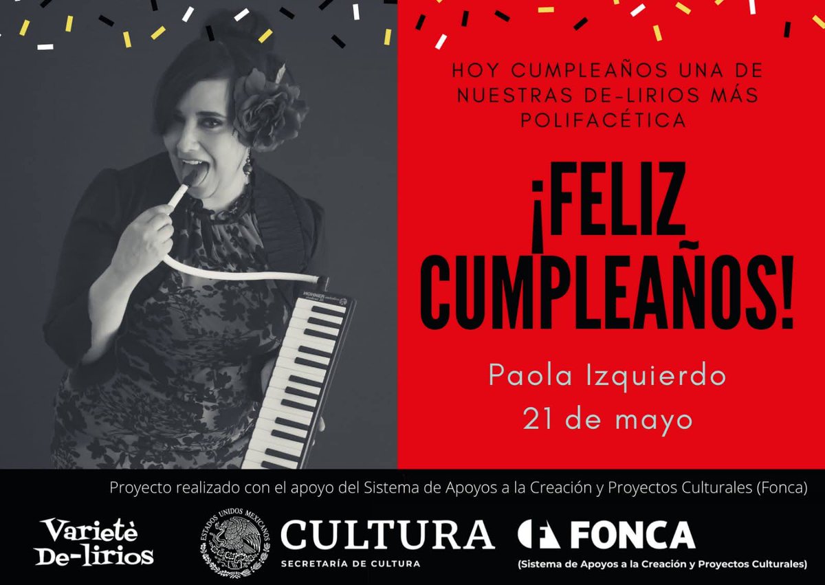 deliriosclown's tweet photo. Feliz cumpleaños querida Pao!
Somos muy afortunadas de compartir la escena y la vida contigo. Que la pases feliz! @apaolaizquierdo https://t.co/RkxauQPNJK